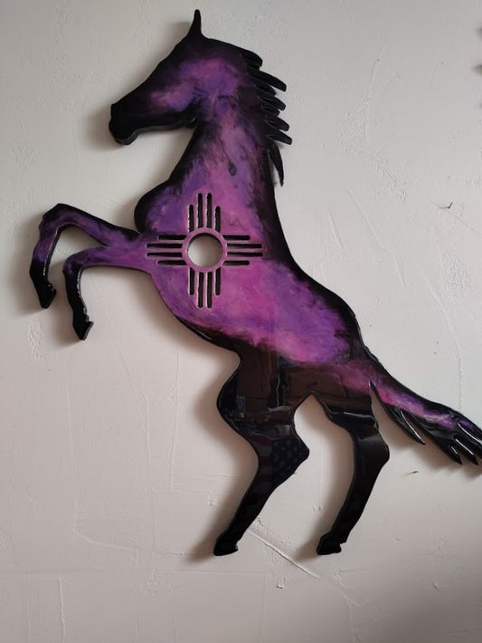 Zia Resin Art Horse Wall Decor 47"x39"